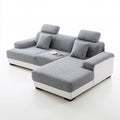 Modułowa sofa narożna, kolor: biały