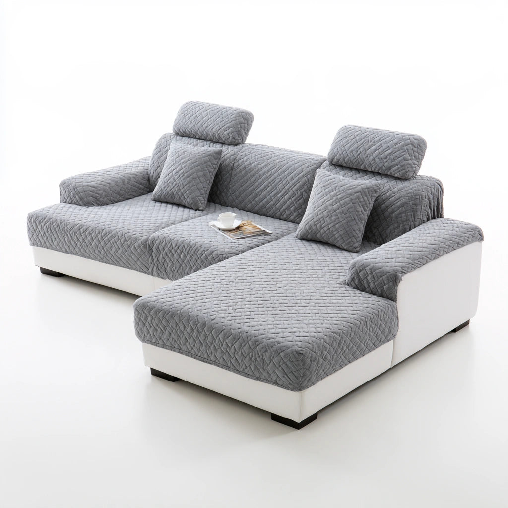 Modułowa sofa narożna, kolor: biały