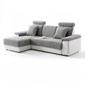 Modułowa sofa narożna, kolor: biały
