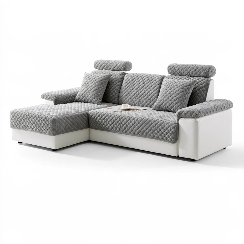 Modułowa sofa narożna, kolor: biały