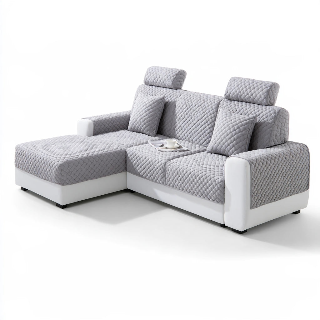 Modułowa sofa narożna, kolor: biały